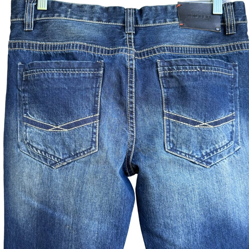 Killer Jeans Mens Jeans Size 36x29 Straight Leg Blue Denim Dark Wash Careless - Picture 7 of 16